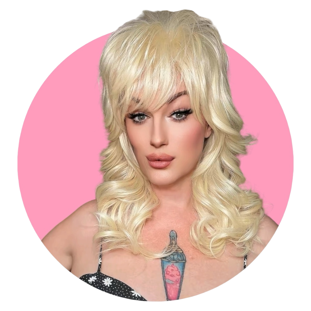 Hard front drag queen wig